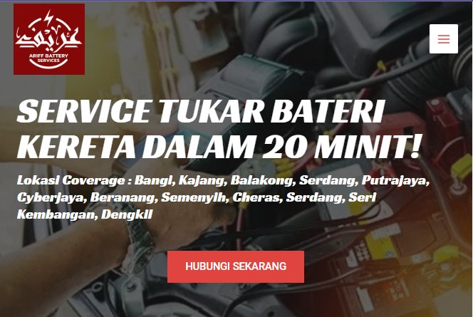 Ariff Bateri Kereta Delivery Cyberjaya