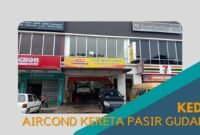 Cover kedai Aircond Kereta Pasir Gudang