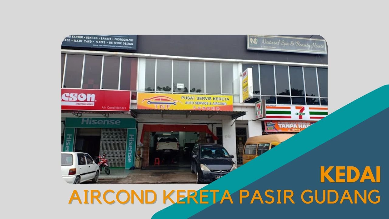 Cover kedai Aircond Kereta Pasir Gudang