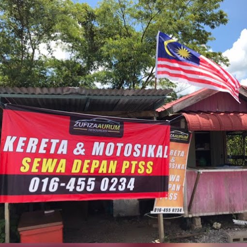 Kereta sewa dan Motosikal Sewa depan PTSS Arau